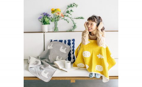 【新刊情報】KLIPPAN(クリッパン)×kippis(キッピス)シュニールコットンブランケット(シロクマ・グレー/フクロウ・イエロー)